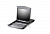 8-портовий Cat 5e KVM over IP перемикач Dual Rail з 19" LCD екраном, 19"