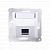 Розетка информационная угловая Premium 1xRJ45 Keystone, белый (DKP1S.01/11)
