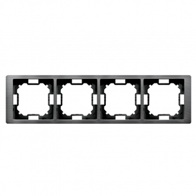 Рамка Neos BASIC 4x, титановый (BMRC4/052) BMRC4/052