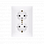 Розетка электрическая SIMON10 двойная, моноблок, с заземлением SCHUKO, белый (CGSZ2/11)
