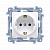 Розетка електрична SIMON10 з заземленням типу SCHUKO, білий (CGSZ1.01/11)