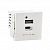 Зарядний пристрій 2хUSB тип A+C, 5V, DC 4,2A  K45 45x45мм, білий (K126G/9)