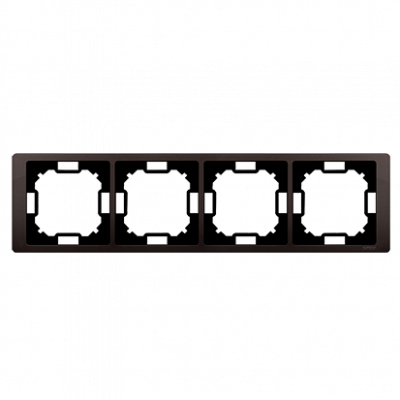 Рамка Neos BASIC 4x, шоколадный (BMRC4/47) BMRC4/47